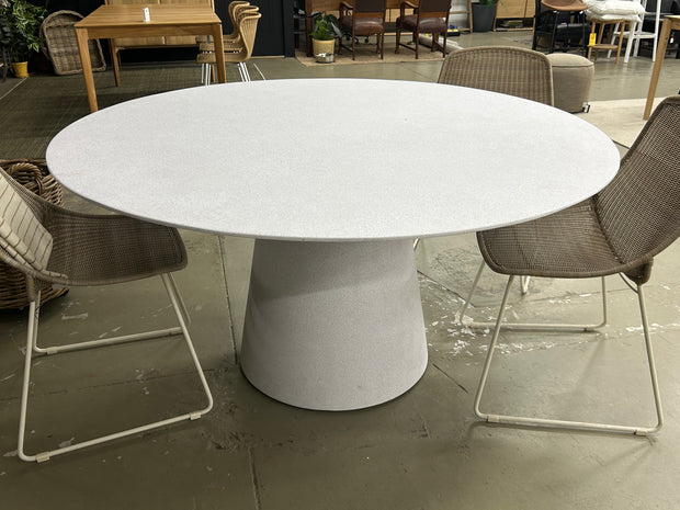 GLOBEWEST LIVORNO ROUND DINING TABLE - EX FLOOR STOCK