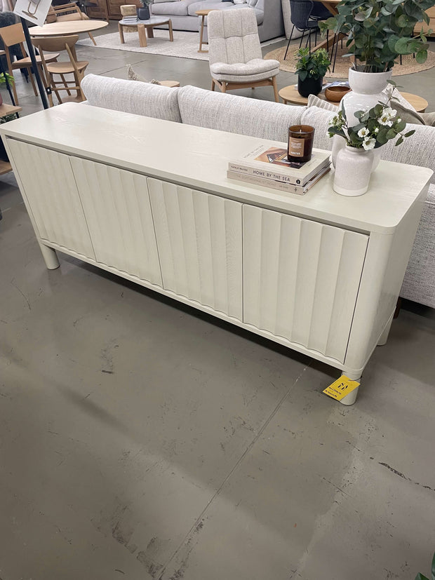 GLOBEWEST OLIVER FLUTED BUFFET - EX FLOOR STOCK