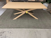 ETHNICRAFT OAK MIKADO DINING TABLE EX FLOOR STOCK