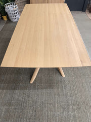 ETHNICRAFT OAK MIKADO DINING TABLE EX FLOOR STOCK