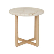 GLOBEWEST CAMILLE MARBLE SIDE TABLE