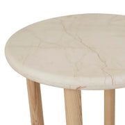 GLOBEWEST CAMILLE MARBLE SIDE TABLE