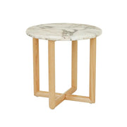 GLOBEWEST CAMILLE MARBLE SIDE TABLE