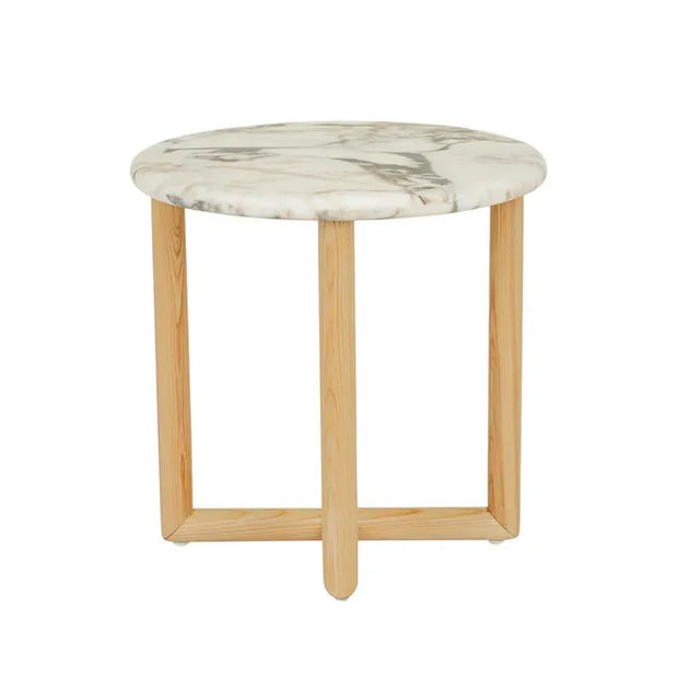 GLOBEWEST CAMILLE MARBLE SIDE TABLE