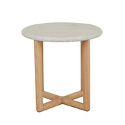 GLOBEWEST CAMILLE MARBLE SIDE TABLE