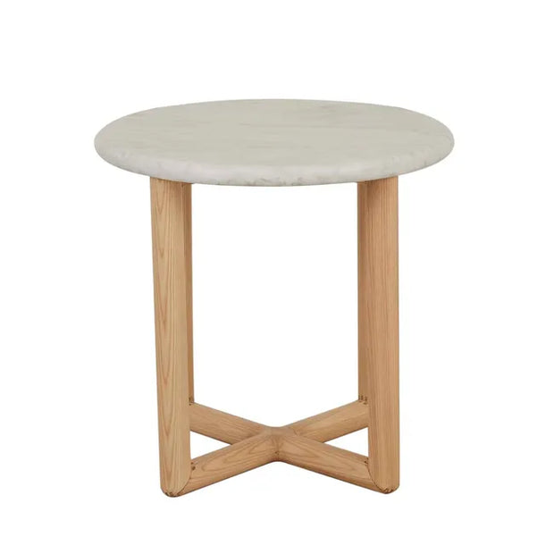 GLOBEWEST CAMILLE MARBLE SIDE TABLE