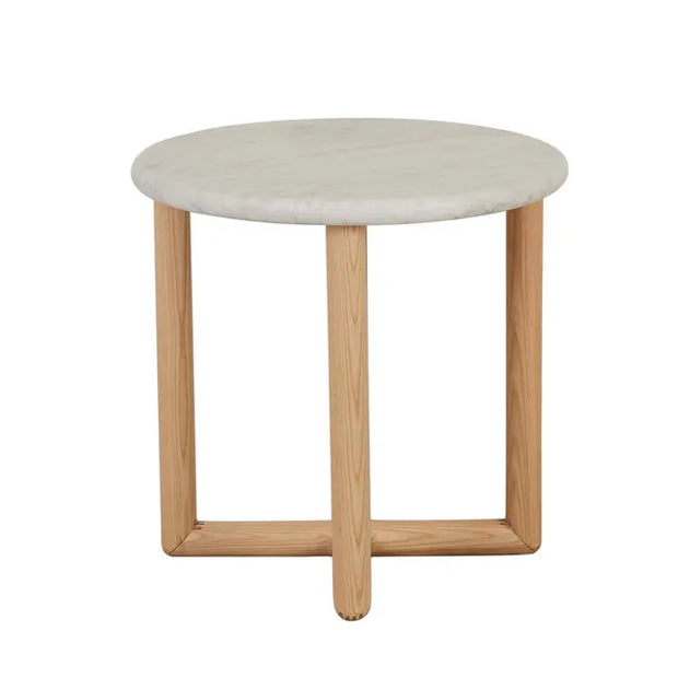 GLOBEWEST CAMILLE MARBLE SIDE TABLE