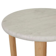 GLOBEWEST CAMILLE MARBLE SIDE TABLE