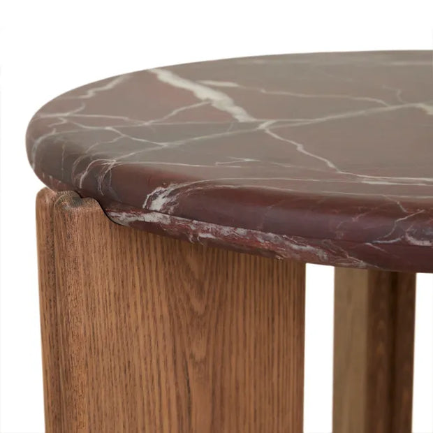 GLOBEWEST RAY MARBLE SIDE TABLE