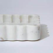 MARMOSET FOUND MARBLE RECTANGLE RIBBED CATCHALL