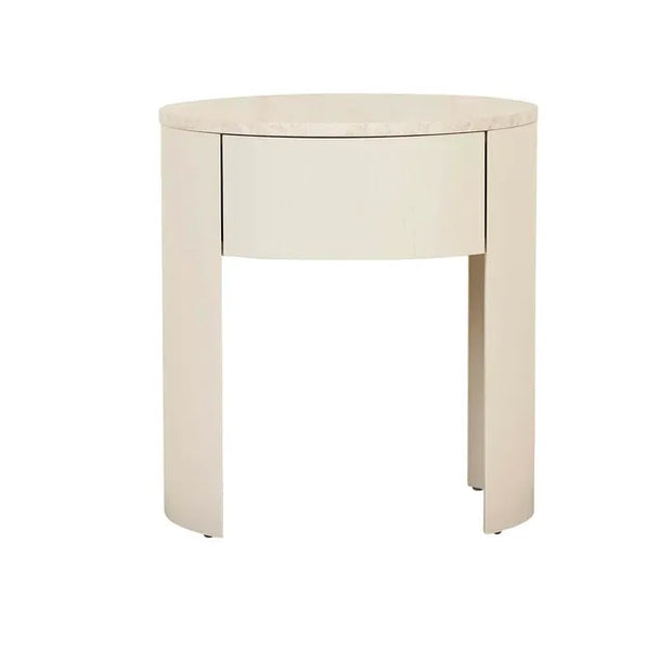 GLOBEWEST OBERON CRESCENT MARBLE BEDSIDE