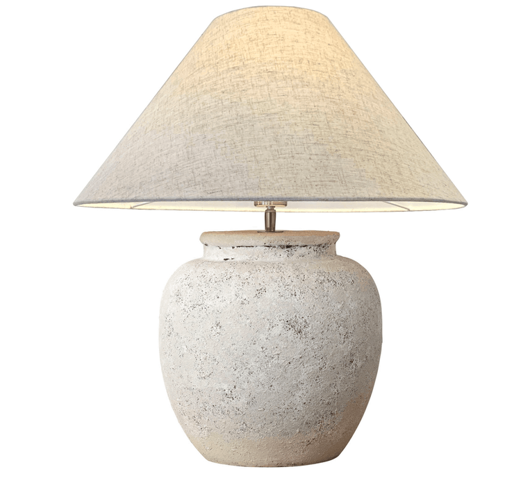 ESME VINTAGE STONE CERAMIC TABLE LAMP