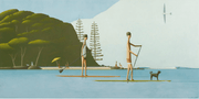 THE PADDLE BOARDERS BY CRAIG PARNABY