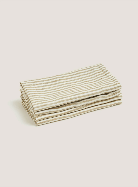 CARLOTTA & GEE 100% LINEN NAPKIN SET