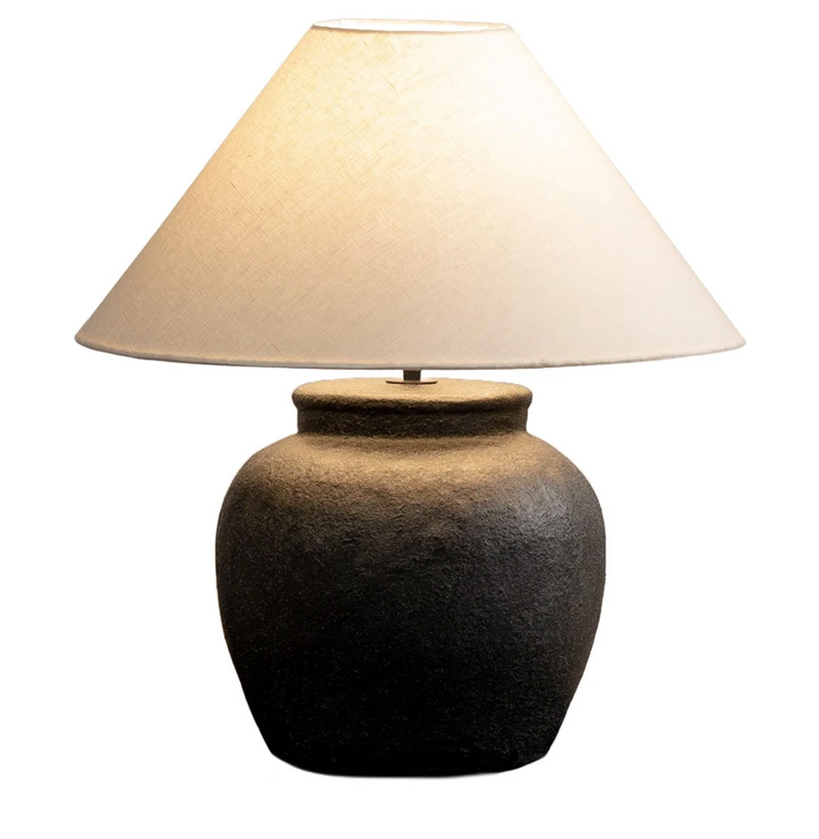 ESME VINTAGE STONE CERAMIC TABLE LAMP