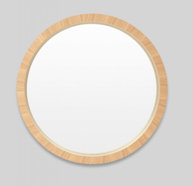 LIGHT WOOD CIRCLE MIRROR