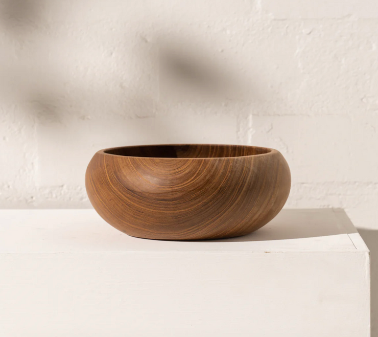 ENNA ROUND TIMBER BOWL