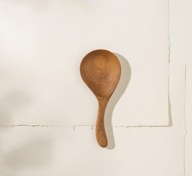 TIO TEAK SHORT SERVING SPOON