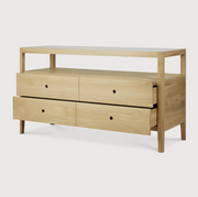 ETHNICRAFT OAK SPINDLE DRESSER