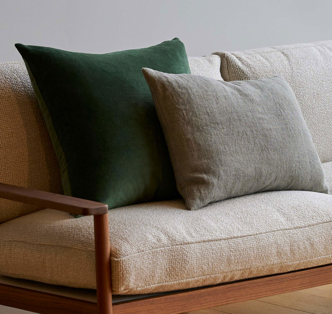 CITTA DUCK GREEN VELVET CUSHION – The Banyan Tree Furniture
