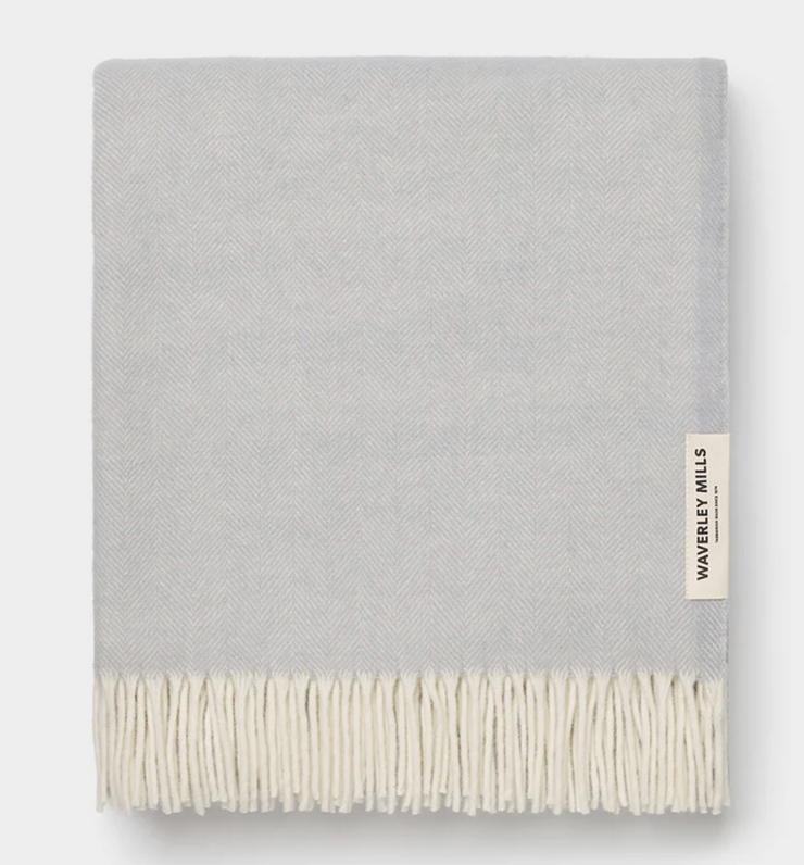 MERINO HERRINGBONE THROW