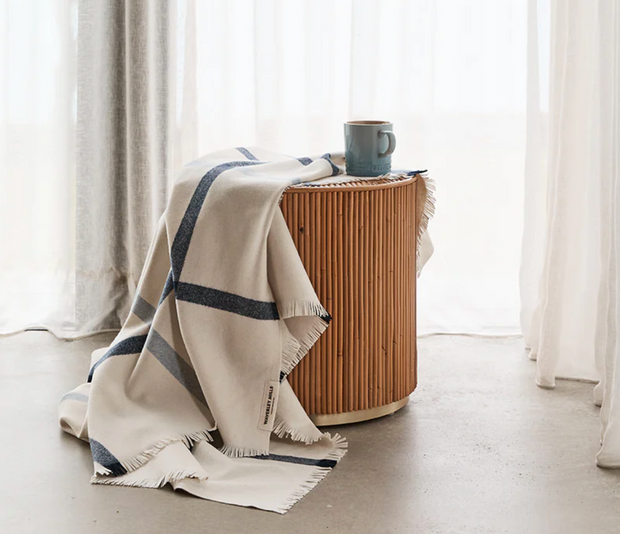 SUMMER PLAID THROW IN SLEEPY BAY