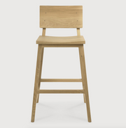 ETHNICRAFT OAK N3 KITCHEN STOOL