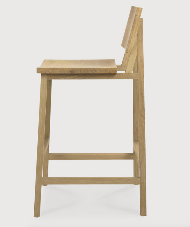 ETHNICRAFT OAK N3 KITCHEN STOOL
