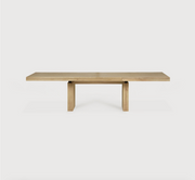ETHNICRAFT DOUBLE EXTENSION DINING TABLE