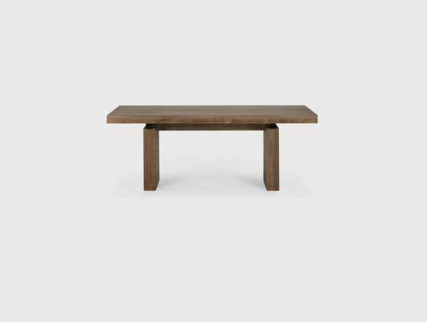 ETHNICRAFT DOUBLE EXTENSION DINING TABLE