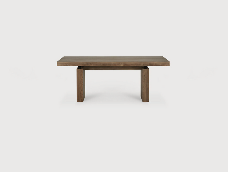 ETHNICRAFT DOUBLE EXTENSION DINING TABLE
