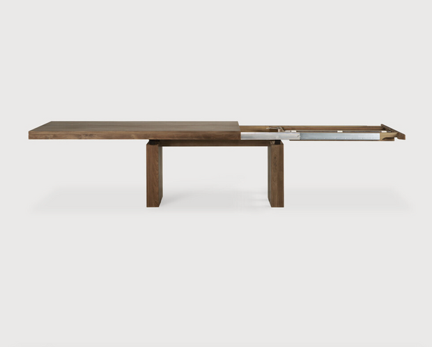 ETHNICRAFT DOUBLE EXTENSION DINING TABLE