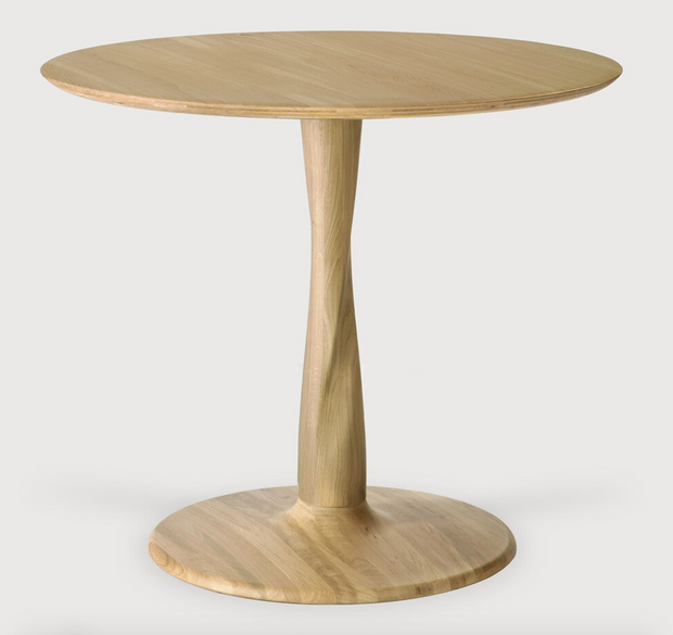 ETHNICRAFT OAK TORSION DINING TABLE