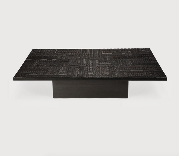 ETHNICRAFT OAK ANCESTORS TABWA BLOCK COFFEE TABLE