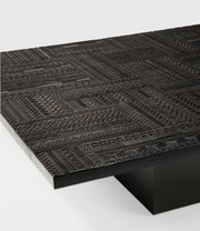 ETHNICRAFT OAK ANCESTORS TABWA BLOCK COFFEE TABLE