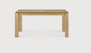 ETHNICRAFT OAK SLICE EXTENSION DINING TABLE