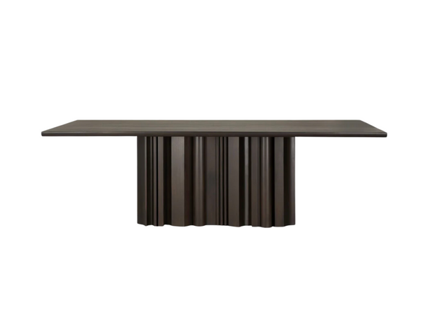 ETHNICRAFT MAHOGANY SEQUENCE RECTANGULAR DINING TABLE - DARK BROWN