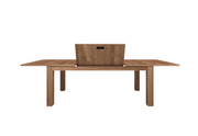 ETHNICRAFT TEAK STRETCH EXTENSION DINING TABLE