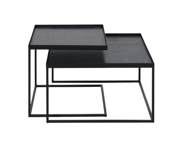 ETHNICRAFT SQUARE TRAY COFFEE TABLE SET