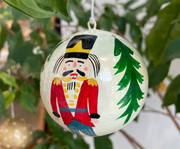 CITTA CHRISTMAS  HAND PAINTED NUTCRACKER BAUBLES