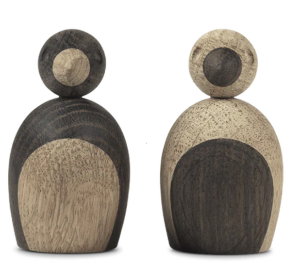 KAY BOJESEN LOVEBIRDS OAK/SMOKED OAK