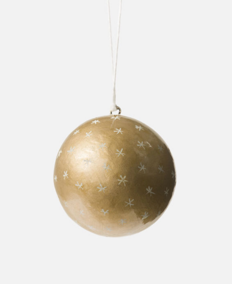 CITTA CHRISTMAS HAND PAINTED STAR BAUBLE