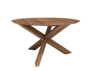 ETHNICRAFT TEAK CIRCLE DINING TABLE