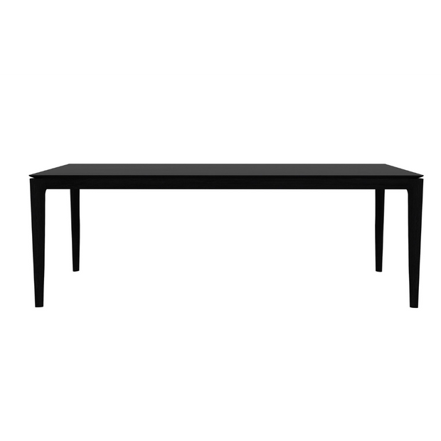 ETHNICRAFT BLACK OAK BOK DINING TABLE