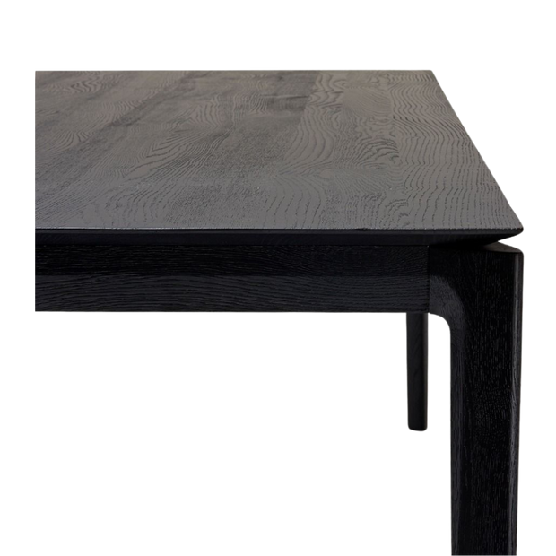 ETHNICRAFT BLACK OAK BOK DINING TABLE