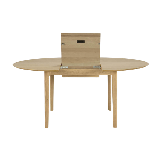 ETHNICRAFT BOK EXTENDABLE ROUND DINING TABLE