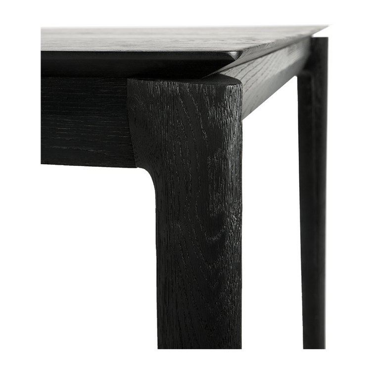 ETHNICRAFT BLACK OAK BOK DINING TABLE