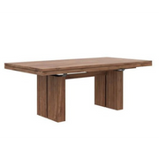 ETHNICRAFT DOUBLE EXTENSION DINING TABLE