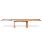 ETHNICRAFT DOUBLE EXTENSION DINING TABLE