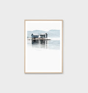 BOAT HOUSE REFLECTION PRINT